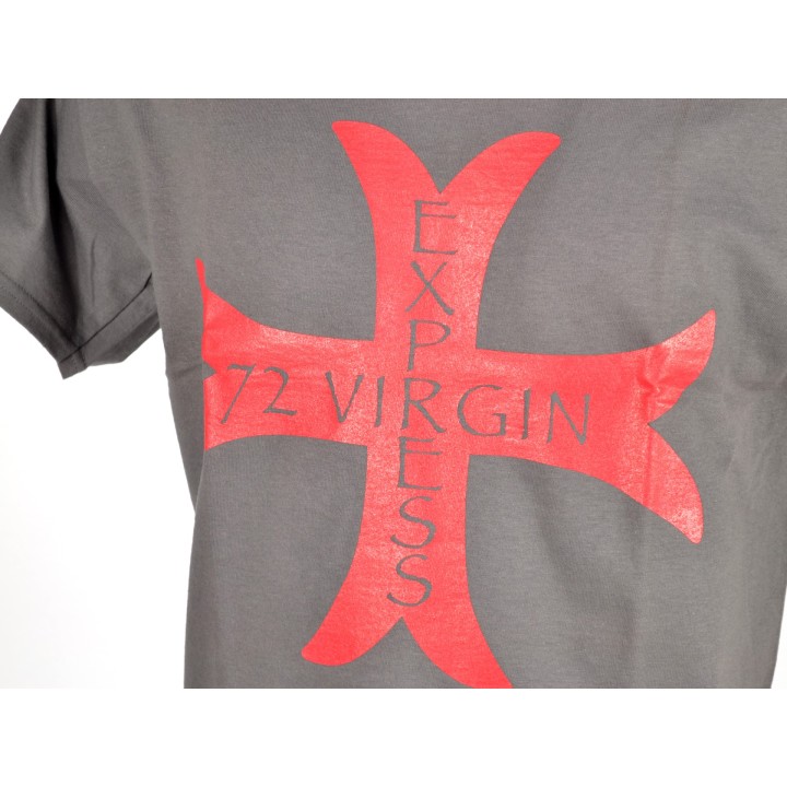 LA PATCHERIA: T-Shirt CROCIATO 72 VIRGINS EXPRESS