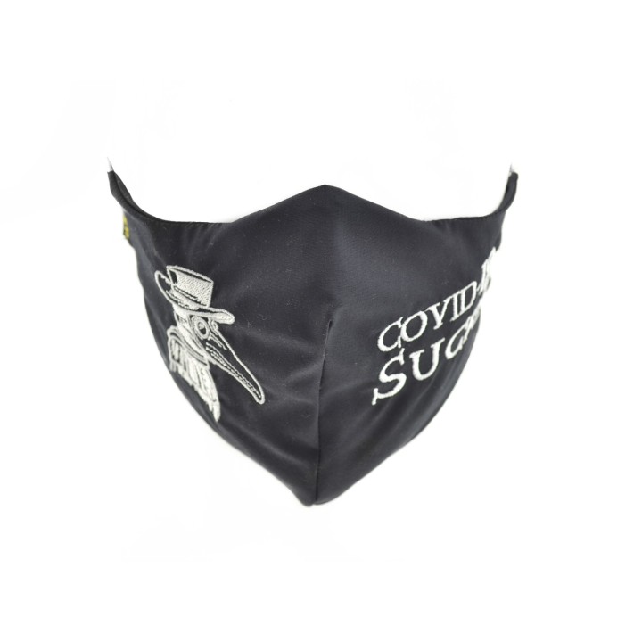 LA PATCHERIA: Face Mask - Covid-19 Sucks - Man